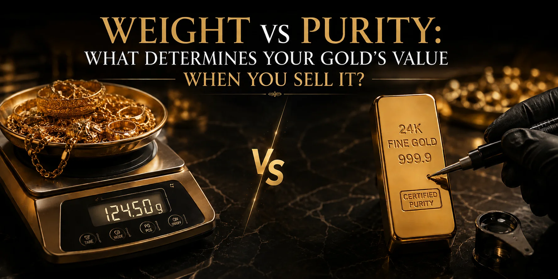 Gold weight vs purity